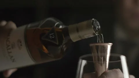 Tasting scotch whiskey Stock Footage 221465990