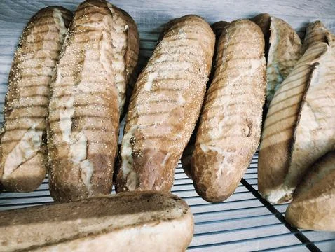 Tasty and Crispy Bread Stock Photos