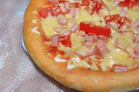 Tasty appetizing pizza Stock Photos