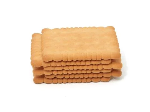 Tasty Biscuits isolated Stock Photos