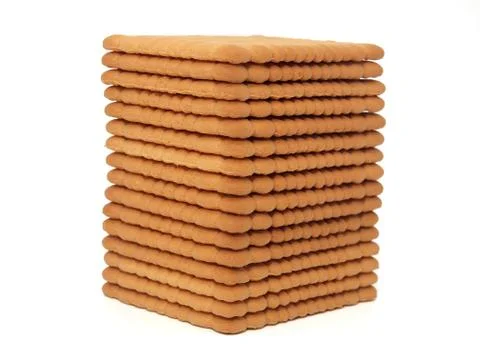 Tasty Biscuits isolated Stock Photos
