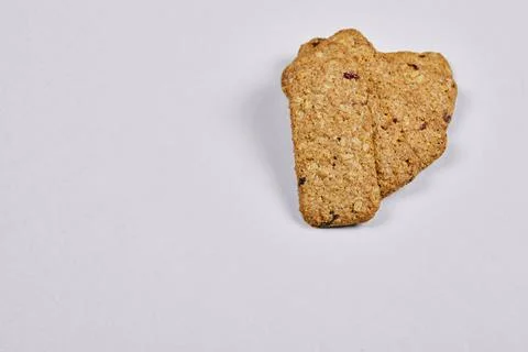 Tasty biscuits isolated on a white background Stock Photos