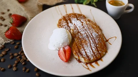 Tasty breakfast. Stock Footage 114742142