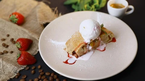 Tasty breakfast. Stock Footage 114742143