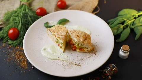 Tasty breakfast. Stock Footage 114742237