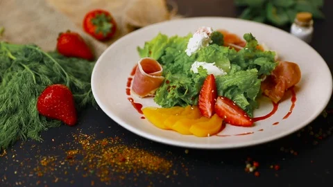 Tasty breakfast. Stock Footage 114742381