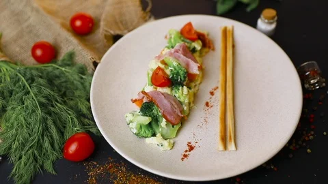 Tasty breakfast. Stock Footage 114742456