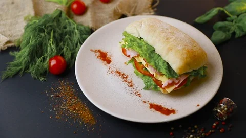 Tasty breakfast. Stock Footage 114742664