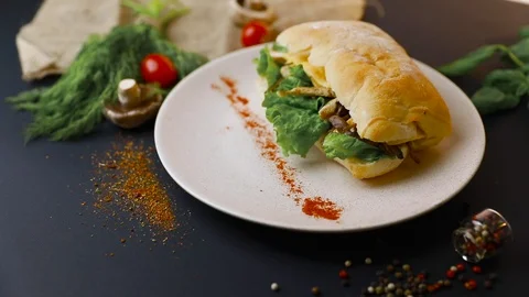 Tasty breakfast. Stock Footage 114742702