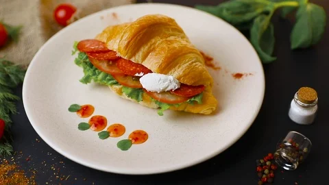 Tasty breakfast. Stock Footage 114742807