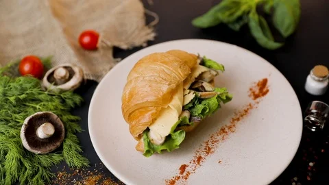 Tasty breakfast. Stock Footage 114742993