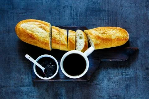 Tasty breakfast set Stock Photos
