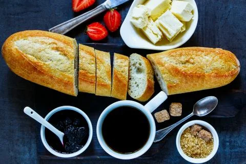 Tasty breakfast set Stock Photos