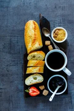 Tasty breakfast set Stock Photos