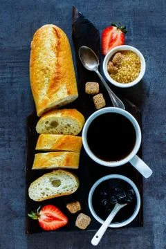 Tasty breakfast set Stock Photos
