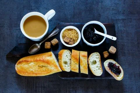 Tasty breakfast set Stock Photos