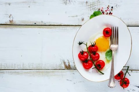 Tasty breakfast set Stock Photos