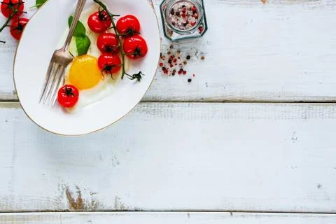 Tasty breakfast set Stock Photos