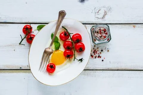 Tasty breakfast set Stock Photos