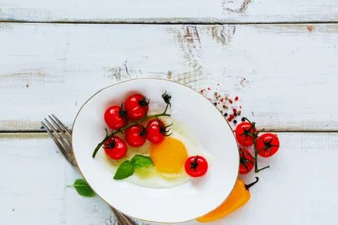 Tasty breakfast set Stock Photos