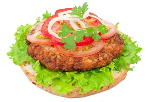 Tasty burger Stock Photos
