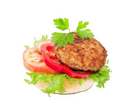Tasty burger Stock Photos