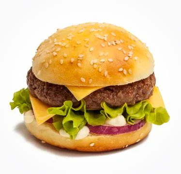 Tasty burger Stock Photos