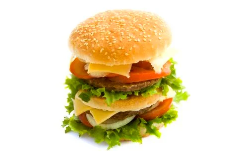 Tasty burger Stock Photos