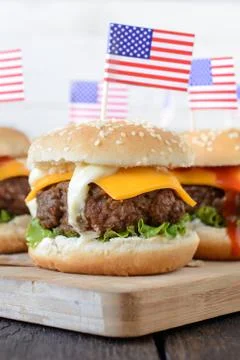 Tasty burger Stock Photos