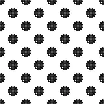 Tasty cake pattern seamless Stock Illustration