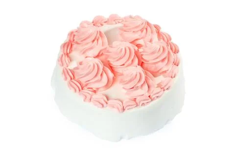 Tasty cake on a white background Stock Photos