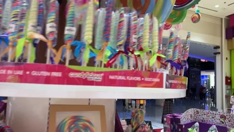 A TASTY CAMERA ROUND AT CANDYLICIOUS, WORLD'S LARGEST CANDY SHOP(2024 UPDATED!) Stock Footage 233768577