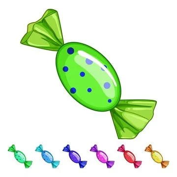 Tasty candy cartoon vector graphic Stock Illustration