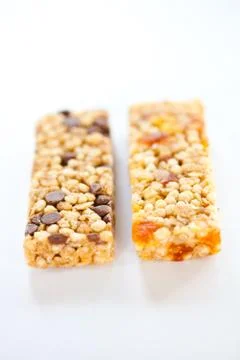 Tasty cereal bars Stock Photos