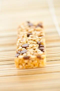 Tasty cereal bars Stock Photos