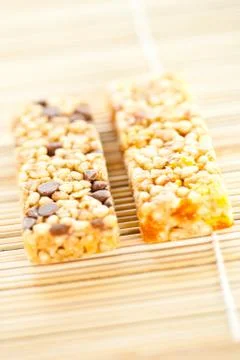 Tasty cereal bars Stock Photos