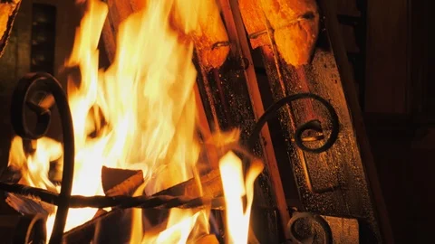 Tasty flame salmon roasting on open fire. Germany Video stock 98362689