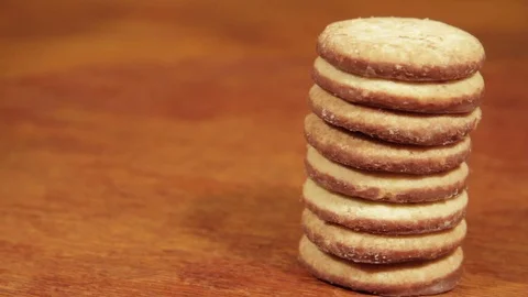 Tasty Glazed cookies. Stock Footage 71507285