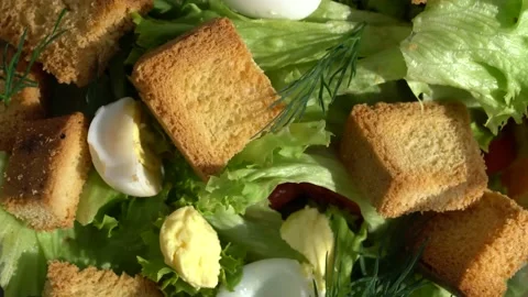 Tasty Greek Salad Stock Footage 151069680