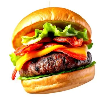 A tasty hamburger Illustrazione stock