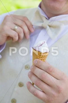 Tasty ice-cream Stock Photos