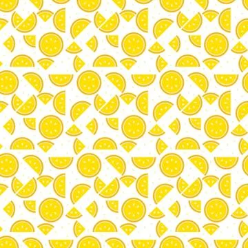 Tasty looking lemon fruit endless texture Stock Illustration