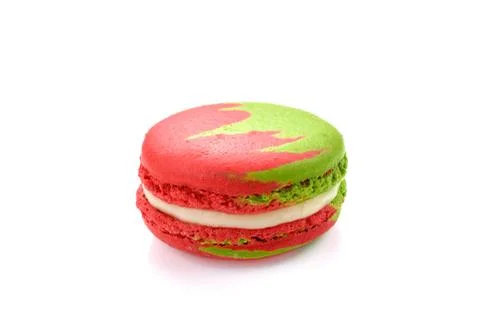 Tasty macaroon isolate on with background Stock Photos