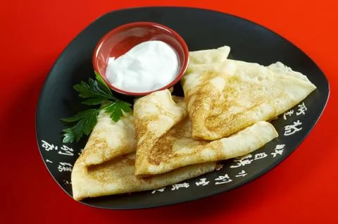 Tasty pancakes Stock-Fotos