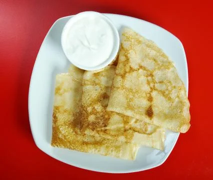 Tasty pancakes Stock Photos