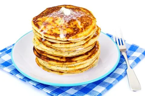 Tasty Pancakes Stack Stock Photos