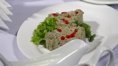 Tasty paste on the table in the restaurant Stock Footage 74092055