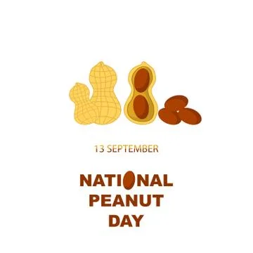 Tasty Peanut Set Isolated on White Background. Nut Seeds Stock Illustration