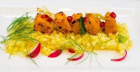 Tasty Pineapple with great presentation Stock Photos