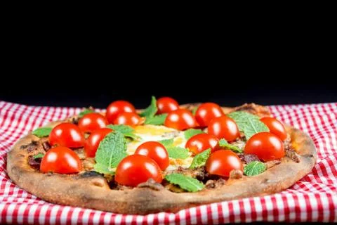 Tasty pizza on a the table Stock-Fotos
